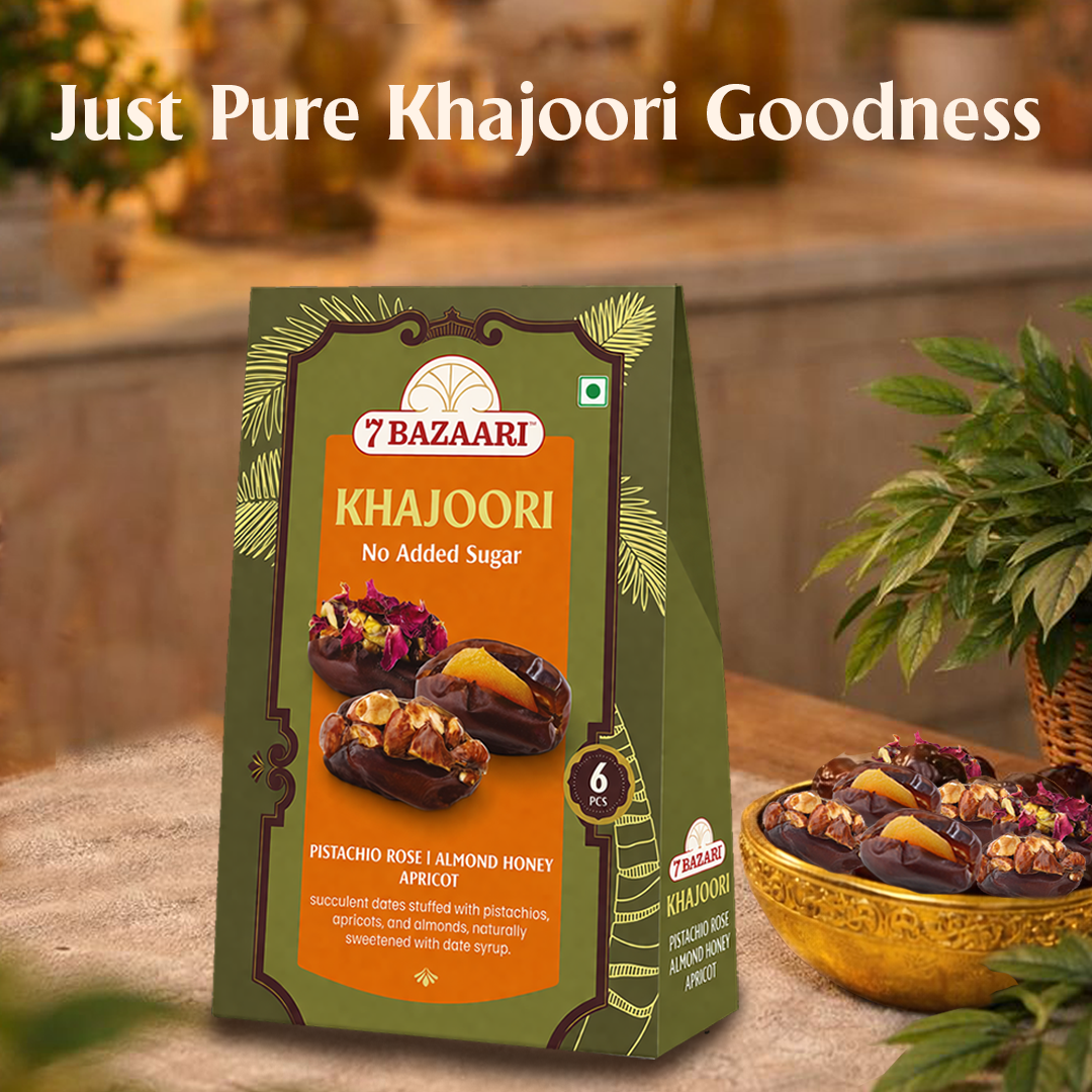 Khajoori Nuts in Dates - 6 Pcs (Pack of 2)