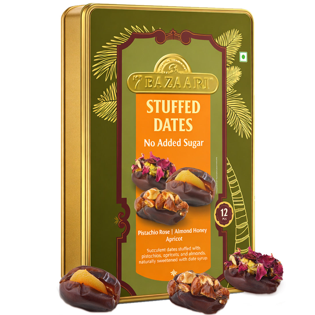 Stuffed Date Tin pack of 12pcs