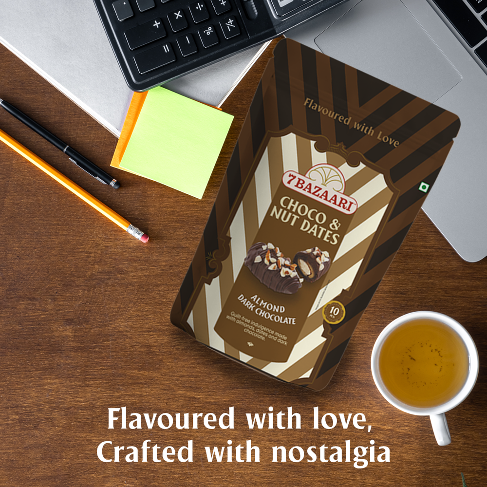 Almond Dark Choco & nut dates 10pcs each pack