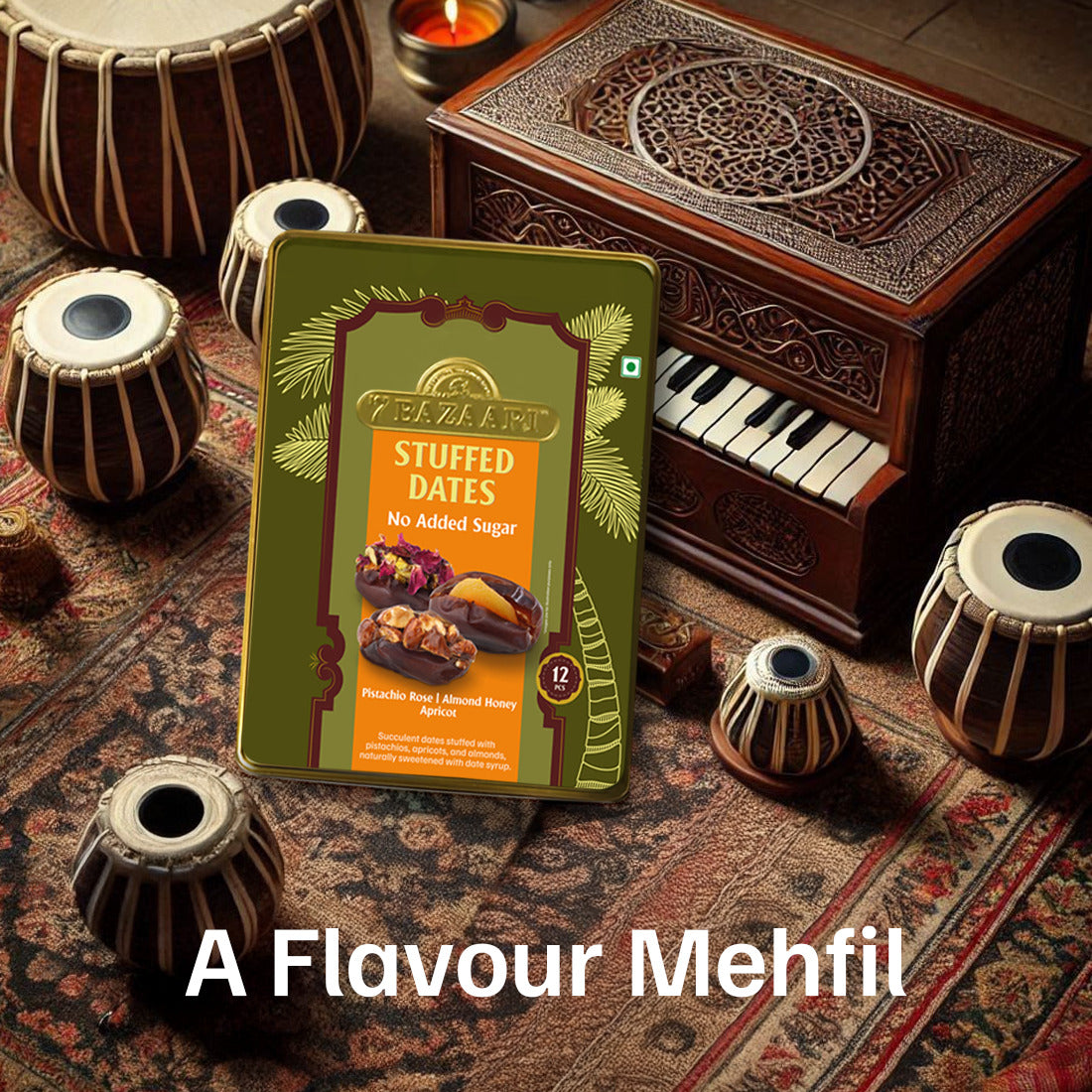 Stuffed Date Tin pack of 12pcs